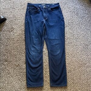 Lee Dark Blue Womens Straight Leg Jeans